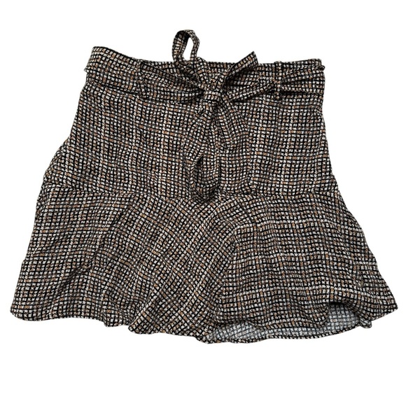 Zara Chic Plaid Mini Skirt/Skort with Bow Sz XS NWT - Picture 1 of 7